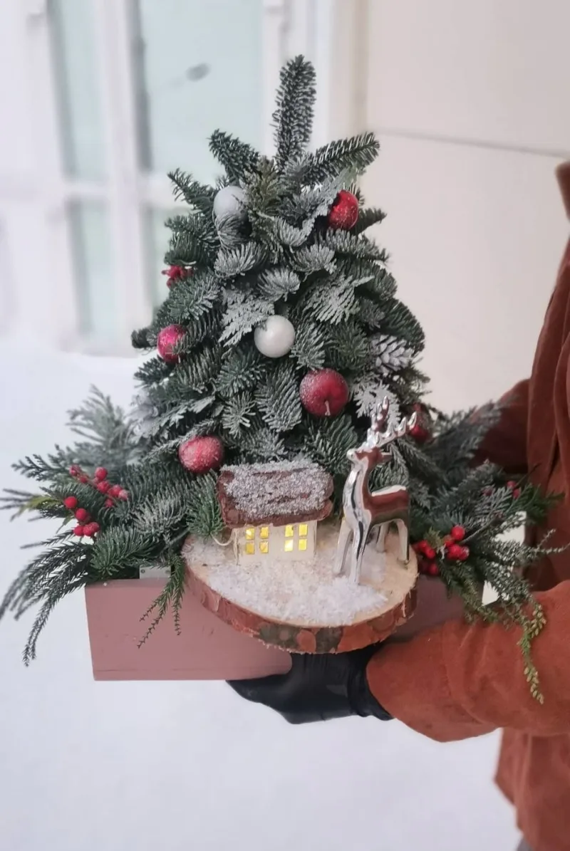 Композиция Домик в деревне — купить с доставкой в Мурино